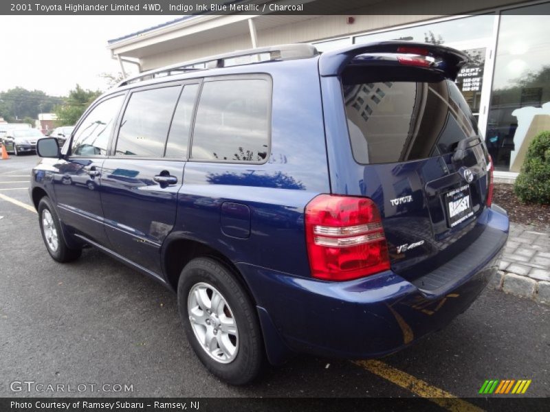 Indigo Ink Blue Metallic / Charcoal 2001 Toyota Highlander Limited 4WD