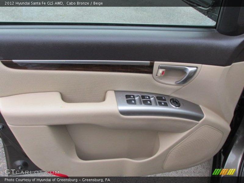 Cabo Bronze / Beige 2012 Hyundai Santa Fe GLS AWD