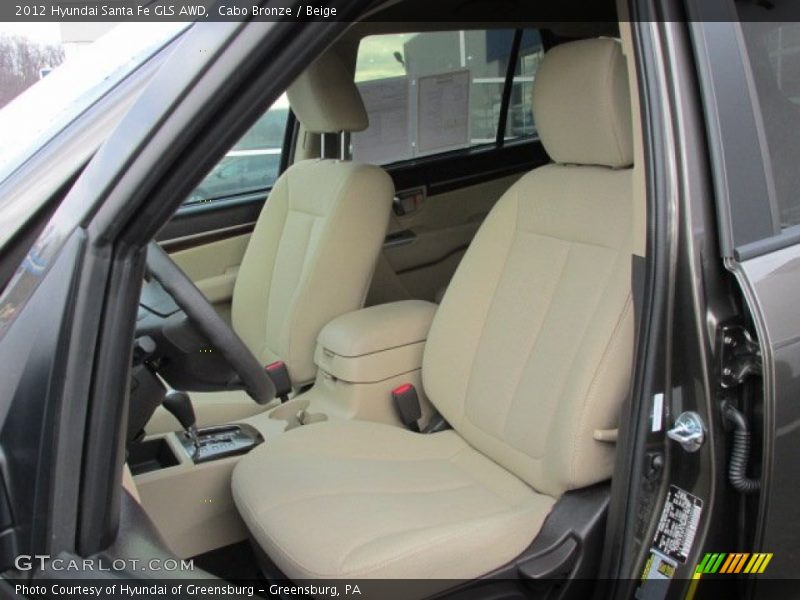 Cabo Bronze / Beige 2012 Hyundai Santa Fe GLS AWD