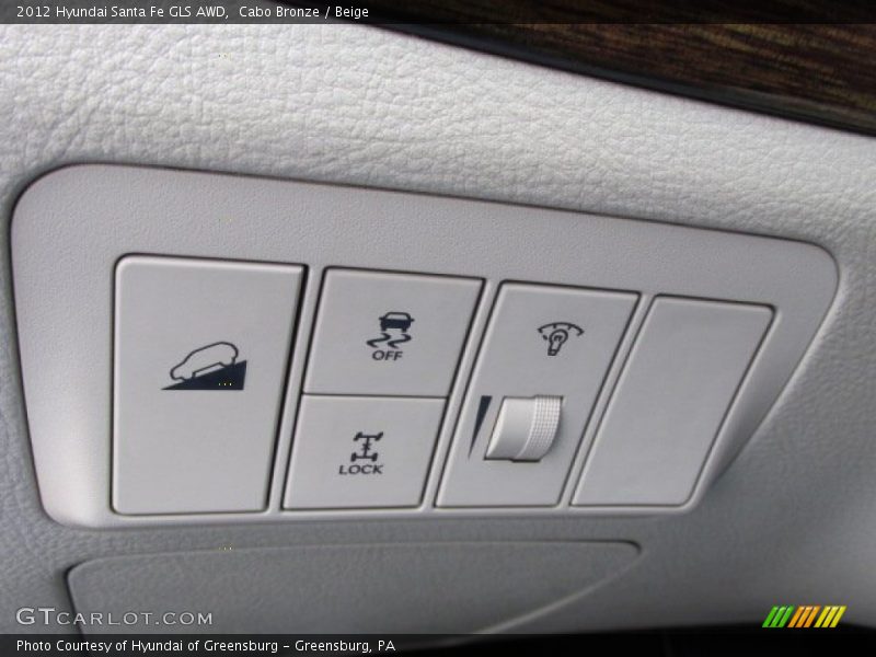 Cabo Bronze / Beige 2012 Hyundai Santa Fe GLS AWD