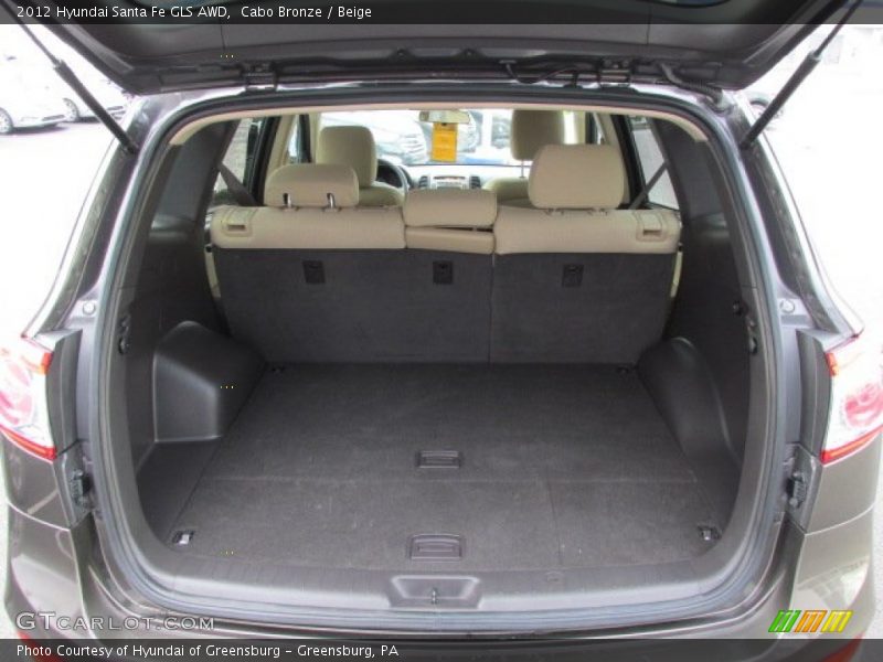  2012 Santa Fe GLS AWD Trunk