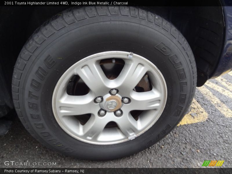 Indigo Ink Blue Metallic / Charcoal 2001 Toyota Highlander Limited 4WD