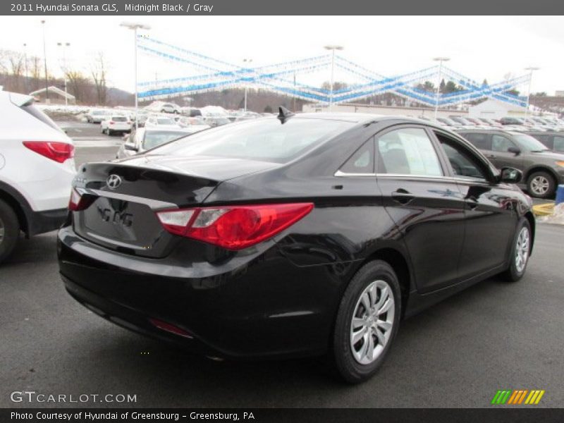 Midnight Black / Gray 2011 Hyundai Sonata GLS