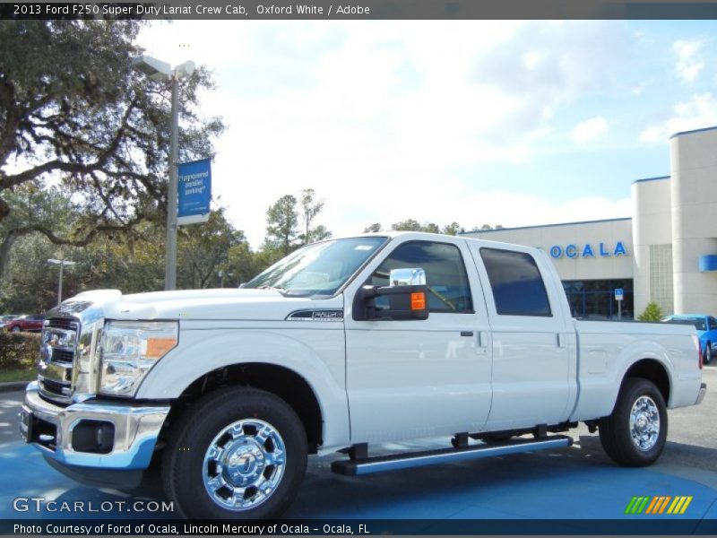 Oxford White / Adobe 2013 Ford F250 Super Duty Lariat Crew Cab