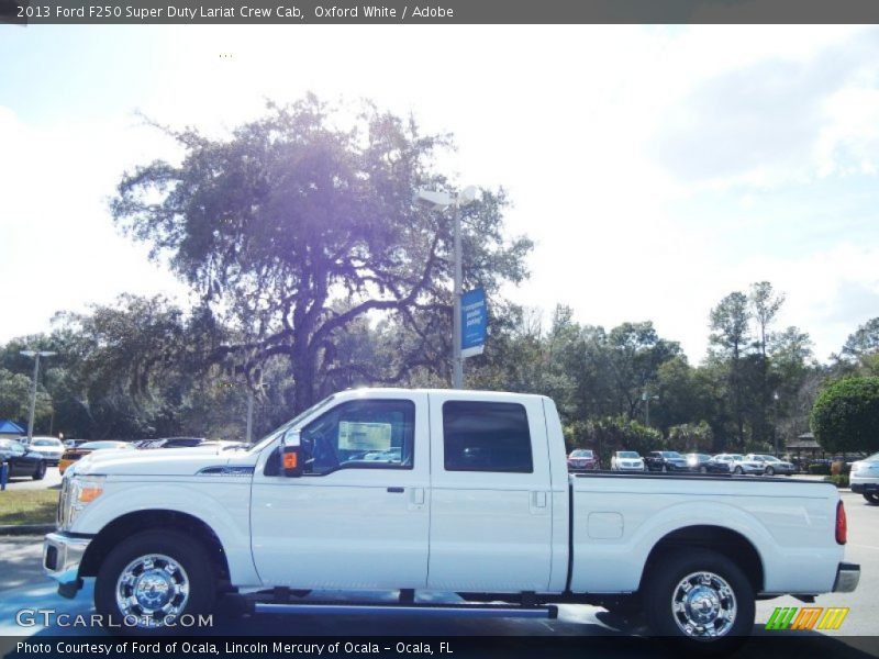Oxford White / Adobe 2013 Ford F250 Super Duty Lariat Crew Cab