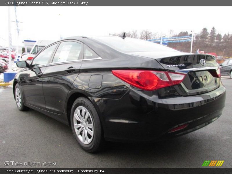 Midnight Black / Gray 2011 Hyundai Sonata GLS