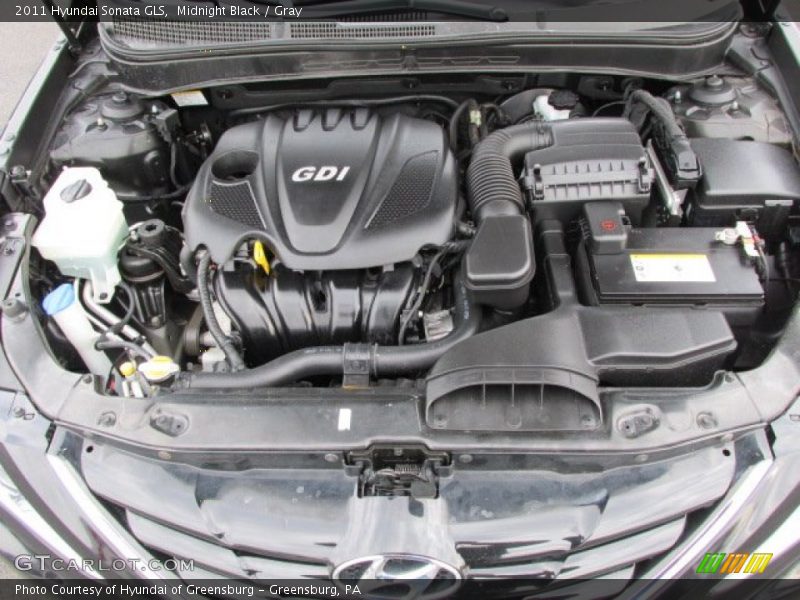 Midnight Black / Gray 2011 Hyundai Sonata GLS