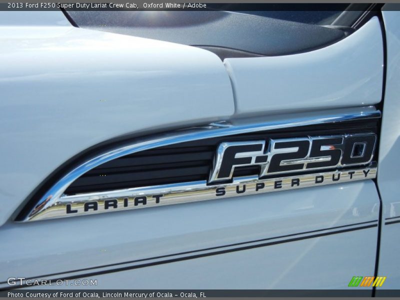 Oxford White / Adobe 2013 Ford F250 Super Duty Lariat Crew Cab
