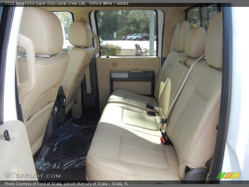 Rear Seat of 2013 F250 Super Duty Lariat Crew Cab