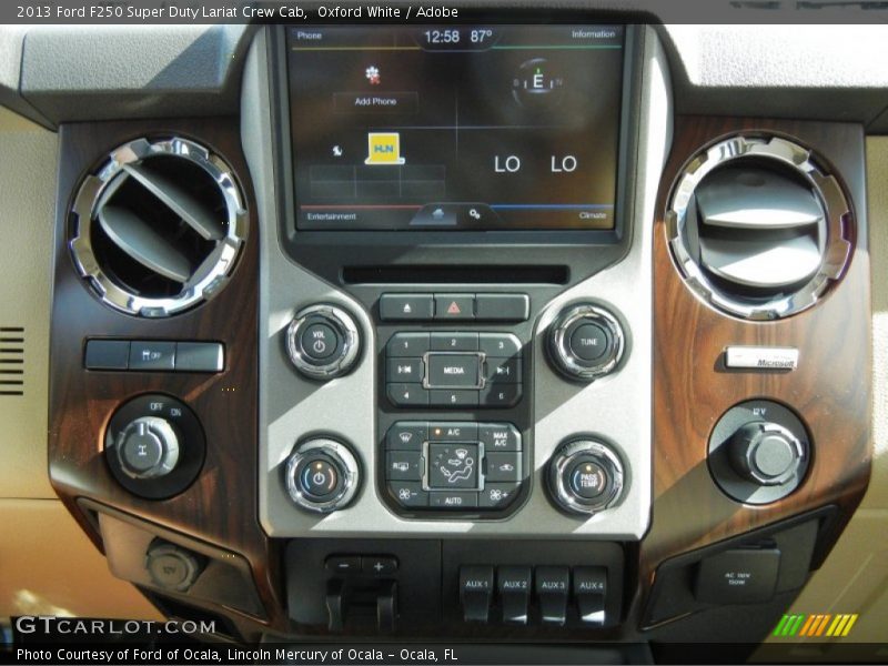 Oxford White / Adobe 2013 Ford F250 Super Duty Lariat Crew Cab
