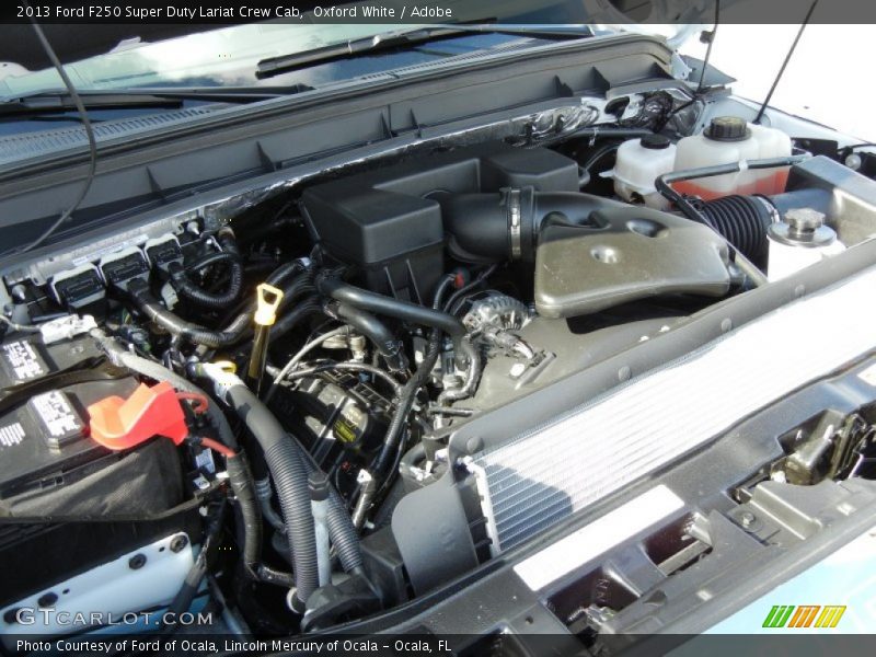 Oxford White / Adobe 2013 Ford F250 Super Duty Lariat Crew Cab