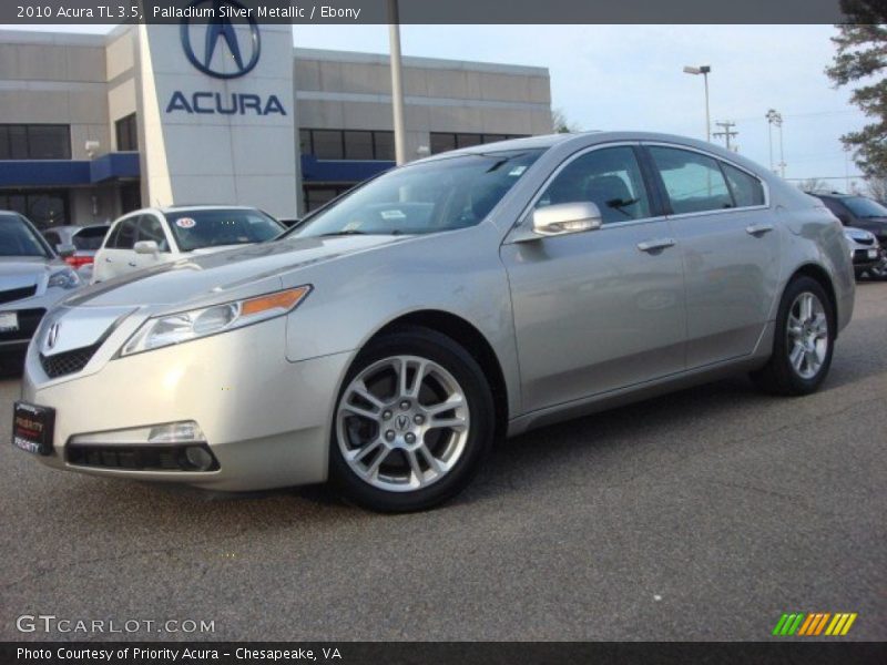 Palladium Silver Metallic / Ebony 2010 Acura TL 3.5