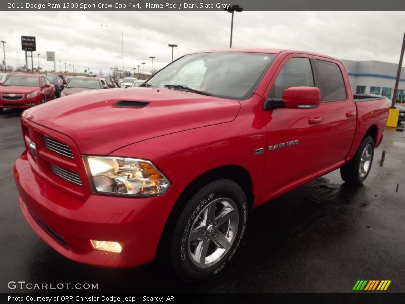 Front 3/4 View of 2011 Ram 1500 Sport Crew Cab 4x4