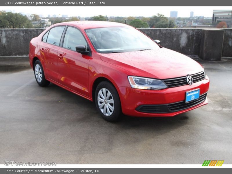 Tornado Red / Titan Black 2013 Volkswagen Jetta S Sedan