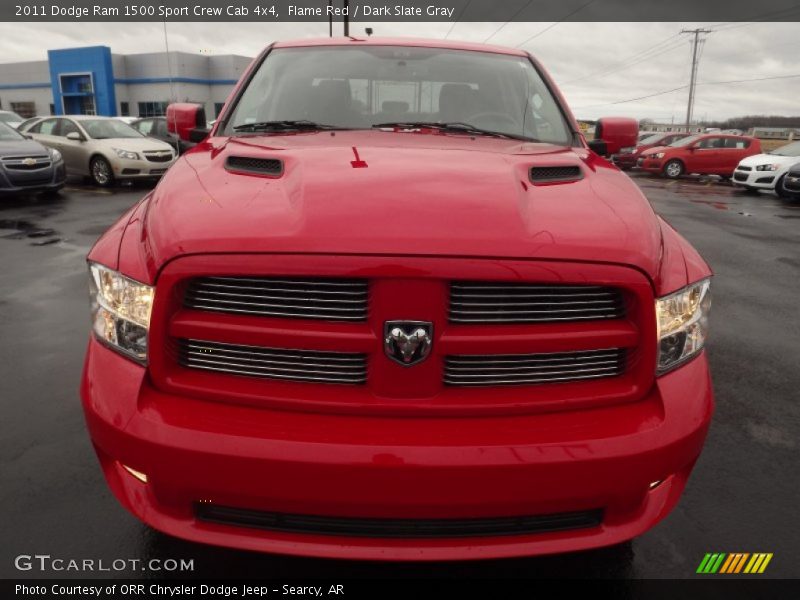 Flame Red / Dark Slate Gray 2011 Dodge Ram 1500 Sport Crew Cab 4x4