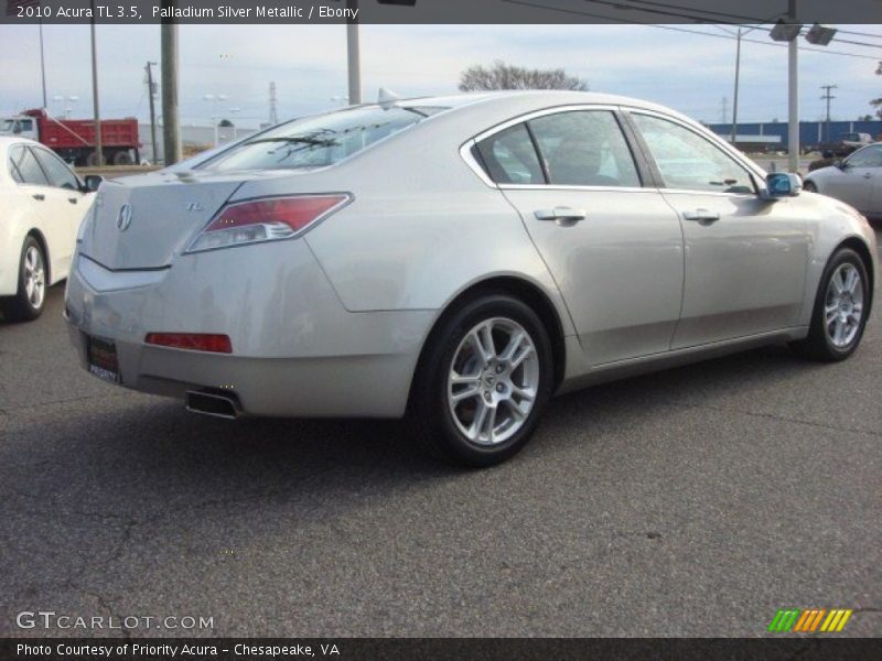Palladium Silver Metallic / Ebony 2010 Acura TL 3.5