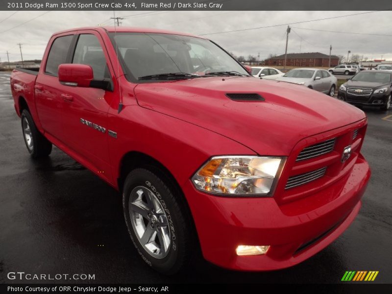Front 3/4 View of 2011 Ram 1500 Sport Crew Cab 4x4