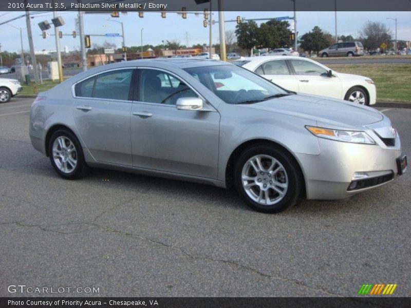 Palladium Silver Metallic / Ebony 2010 Acura TL 3.5