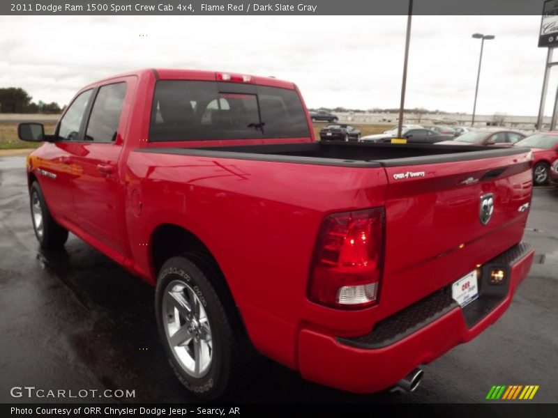 Flame Red / Dark Slate Gray 2011 Dodge Ram 1500 Sport Crew Cab 4x4