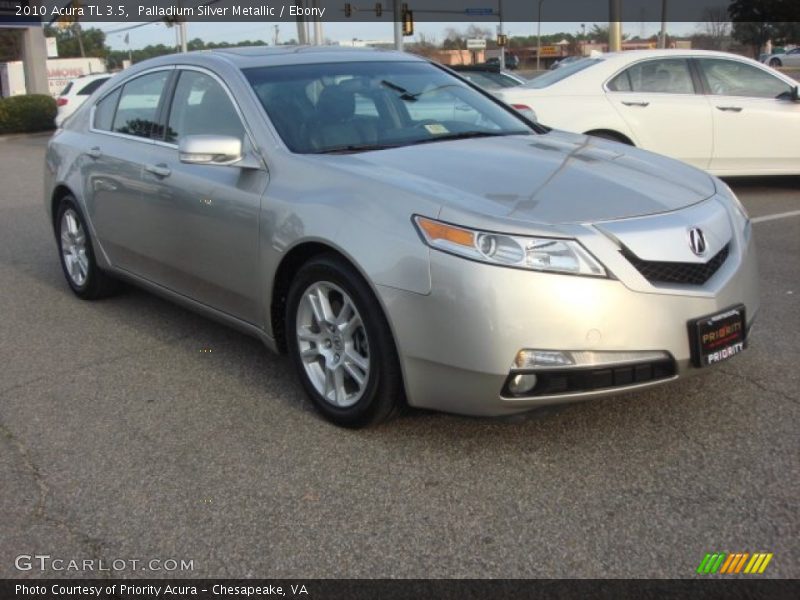 Palladium Silver Metallic / Ebony 2010 Acura TL 3.5