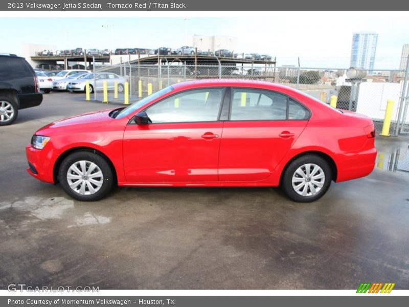 Tornado Red / Titan Black 2013 Volkswagen Jetta S Sedan