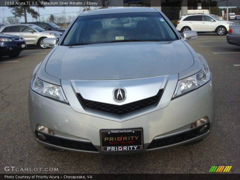 Palladium Silver Metallic / Ebony 2010 Acura TL 3.5