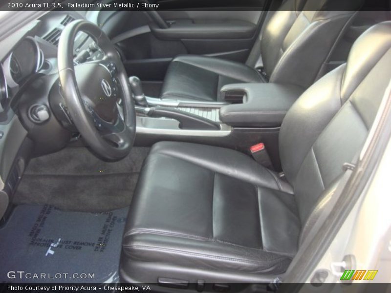 Palladium Silver Metallic / Ebony 2010 Acura TL 3.5