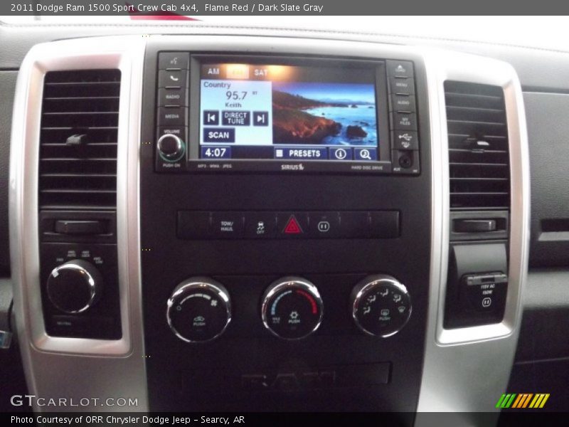 Flame Red / Dark Slate Gray 2011 Dodge Ram 1500 Sport Crew Cab 4x4