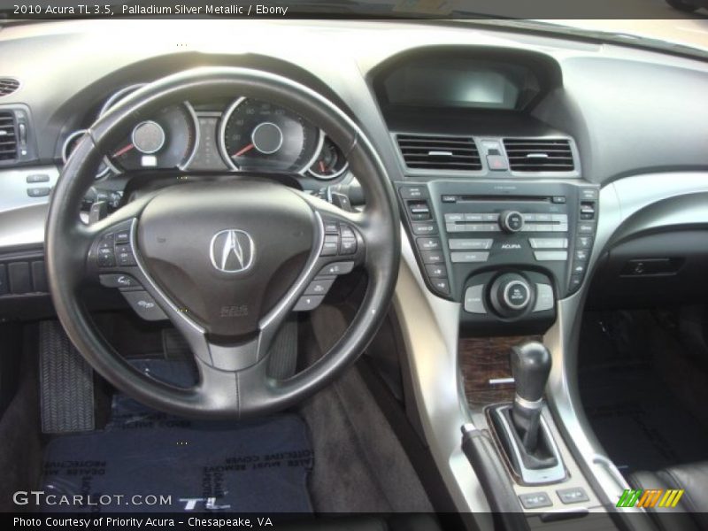 Palladium Silver Metallic / Ebony 2010 Acura TL 3.5