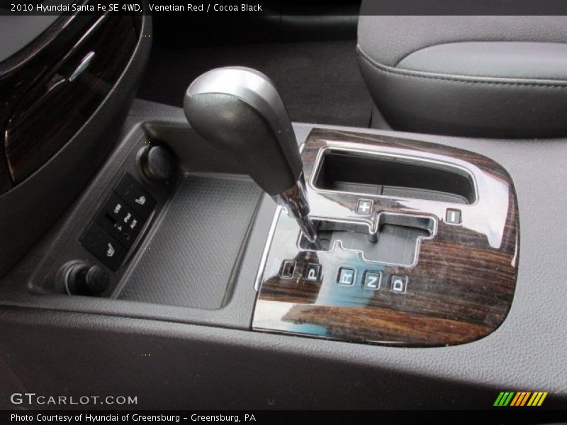  2010 Santa Fe SE 4WD 6 Speed Shiftronic Automatic Shifter