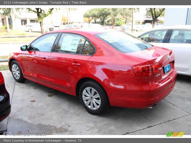 Tornado Red / Titan Black 2013 Volkswagen Jetta S Sedan