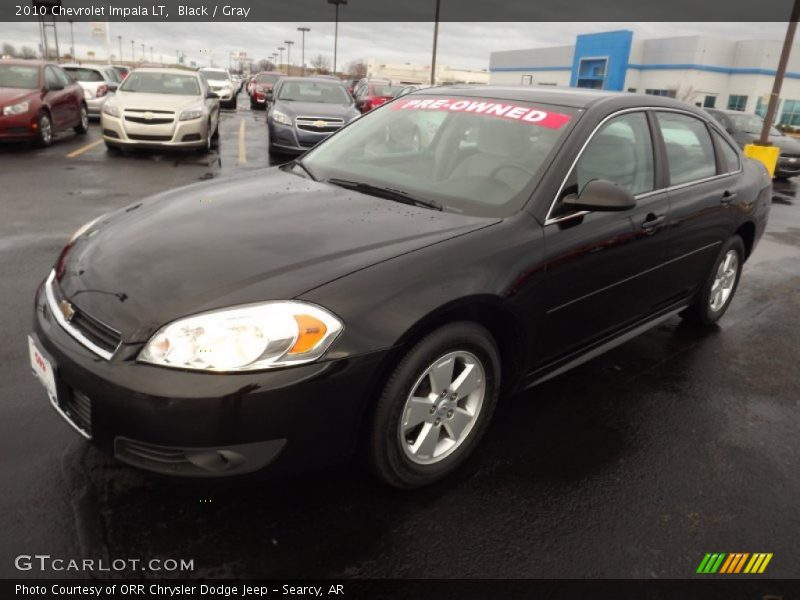 Black / Gray 2010 Chevrolet Impala LT