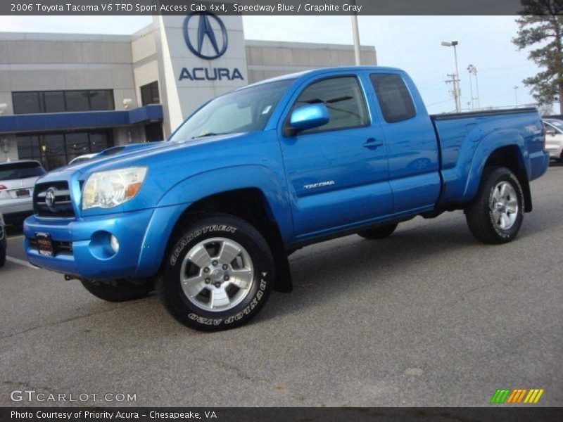 Speedway Blue / Graphite Gray 2006 Toyota Tacoma V6 TRD Sport Access Cab 4x4