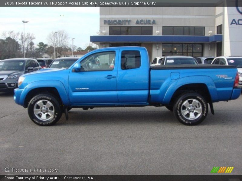 Speedway Blue / Graphite Gray 2006 Toyota Tacoma V6 TRD Sport Access Cab 4x4