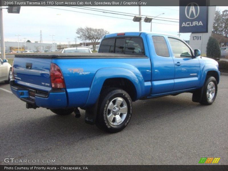 Speedway Blue / Graphite Gray 2006 Toyota Tacoma V6 TRD Sport Access Cab 4x4