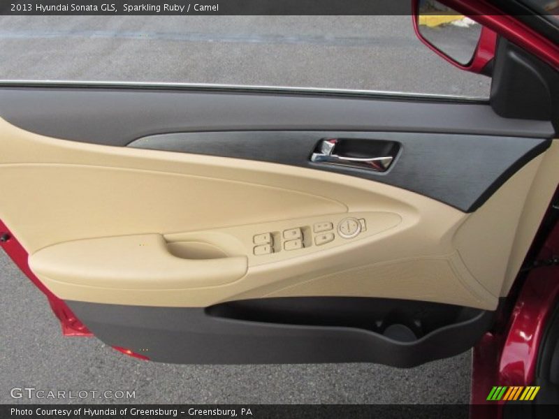 Sparkling Ruby / Camel 2013 Hyundai Sonata GLS