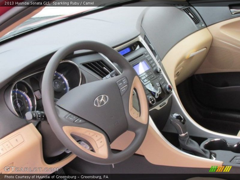 Sparkling Ruby / Camel 2013 Hyundai Sonata GLS