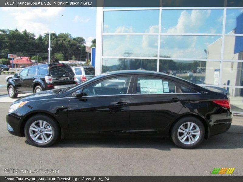 Midnight Black / Gray 2013 Hyundai Sonata GLS