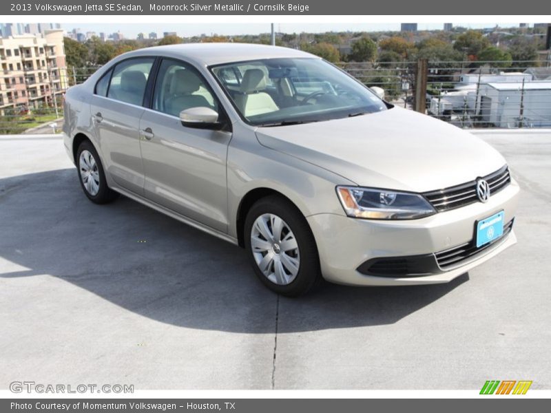 Moonrock Silver Metallic / Cornsilk Beige 2013 Volkswagen Jetta SE Sedan