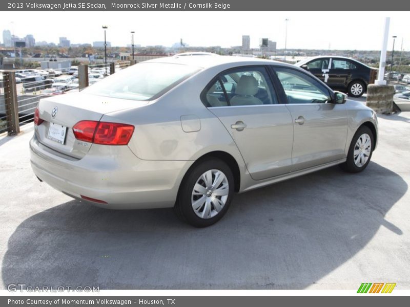 Moonrock Silver Metallic / Cornsilk Beige 2013 Volkswagen Jetta SE Sedan