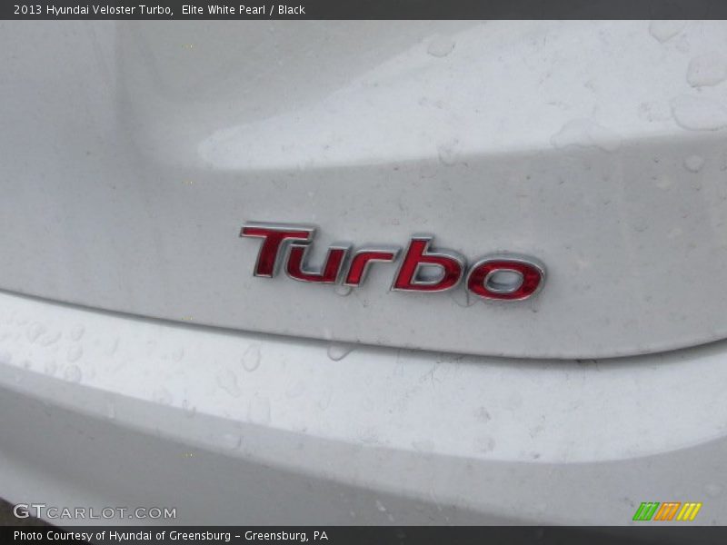 Elite White Pearl / Black 2013 Hyundai Veloster Turbo