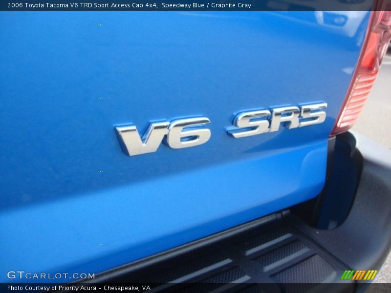 Speedway Blue / Graphite Gray 2006 Toyota Tacoma V6 TRD Sport Access Cab 4x4