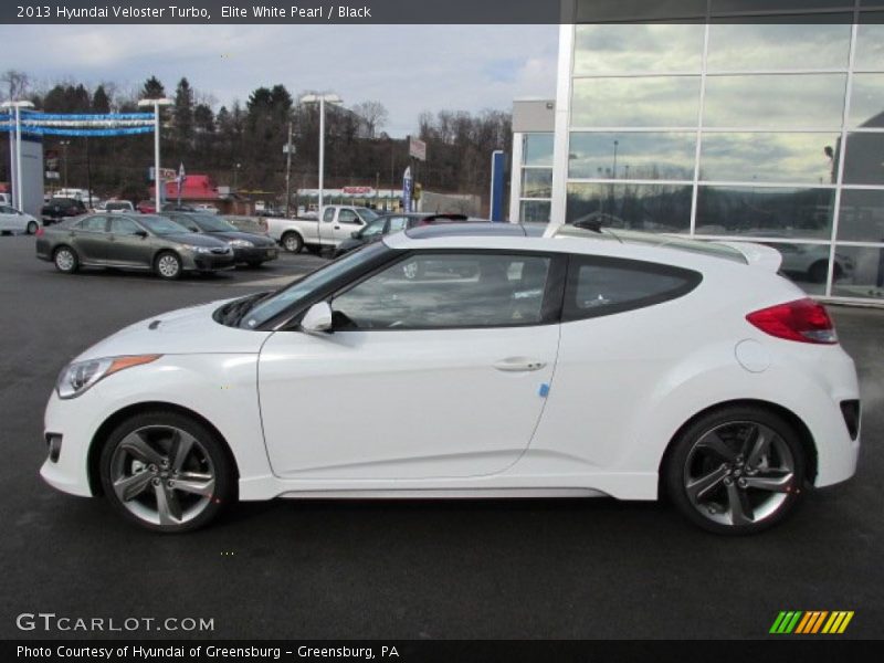 Elite White Pearl / Black 2013 Hyundai Veloster Turbo