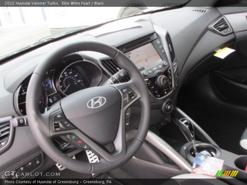 Elite White Pearl / Black 2013 Hyundai Veloster Turbo