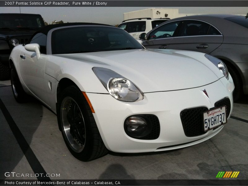 Pure White / Ebony 2007 Pontiac Solstice GXP Roadster