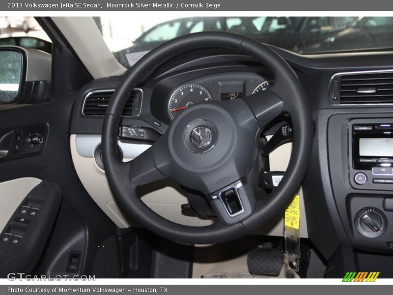 Moonrock Silver Metallic / Cornsilk Beige 2013 Volkswagen Jetta SE Sedan