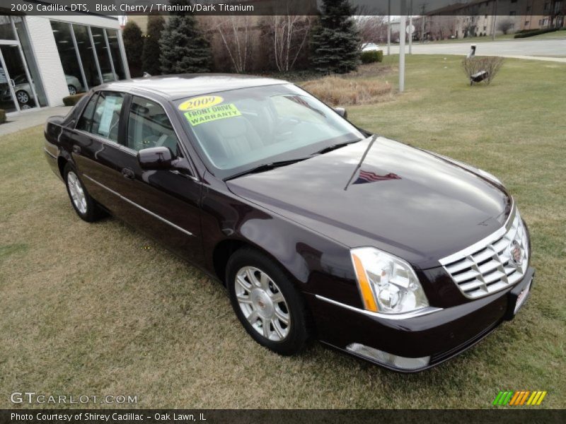Black Cherry / Titanium/Dark Titanium 2009 Cadillac DTS