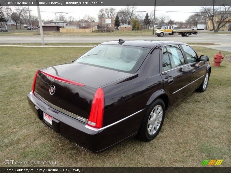 Black Cherry / Titanium/Dark Titanium 2009 Cadillac DTS
