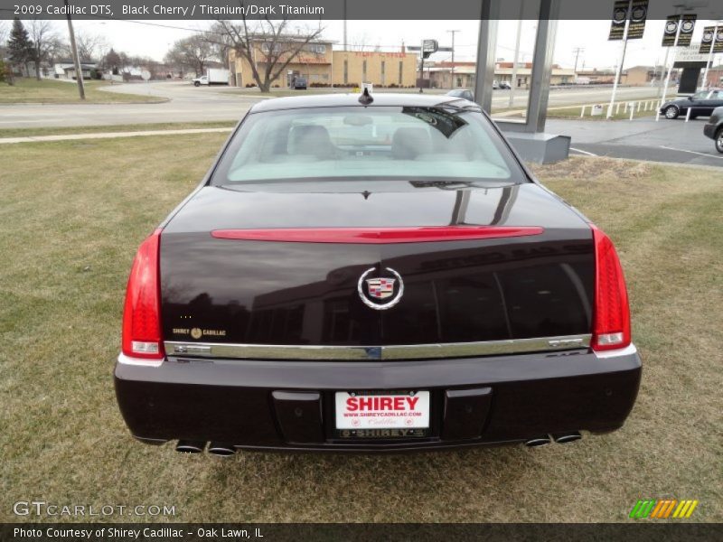 Black Cherry / Titanium/Dark Titanium 2009 Cadillac DTS