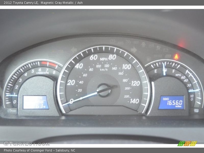 Magnetic Gray Metallic / Ash 2012 Toyota Camry LE